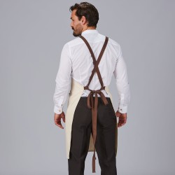 Delantal Con Peto Esterilla Tejido Organico 91X74 Cm | Union Workwear
