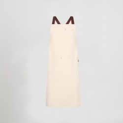 Delantal Con Peto Esterilla Tejido Organico 91X74 Cm | Union Workwear