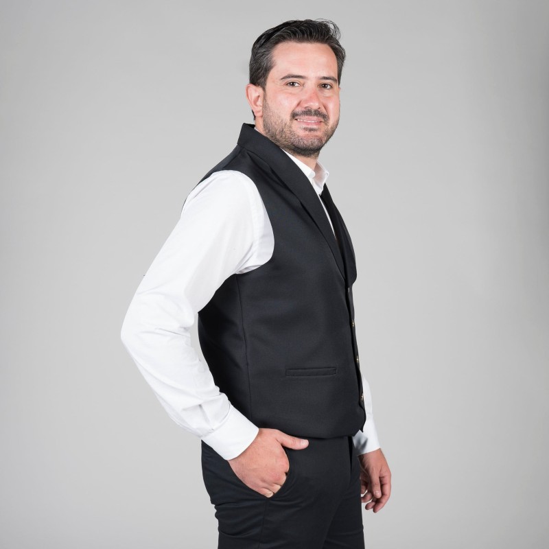 Chaleco Camarero C/Smoking Negro | Union Workwear