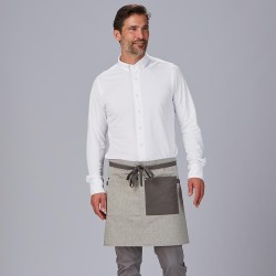 Delantal Corto Bolsillo Y Cintas Combinadas 45X74 Cm | Union Workwear