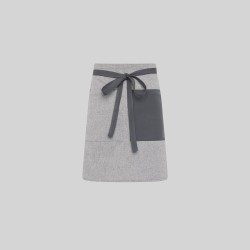 Delantal Corto Bolsillo Y Cintas Combinadas 45X74 Cm | Union Workwear