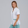 Blusa Mujer Abierta Cuello Mao M/C Ylena | Union Workwear