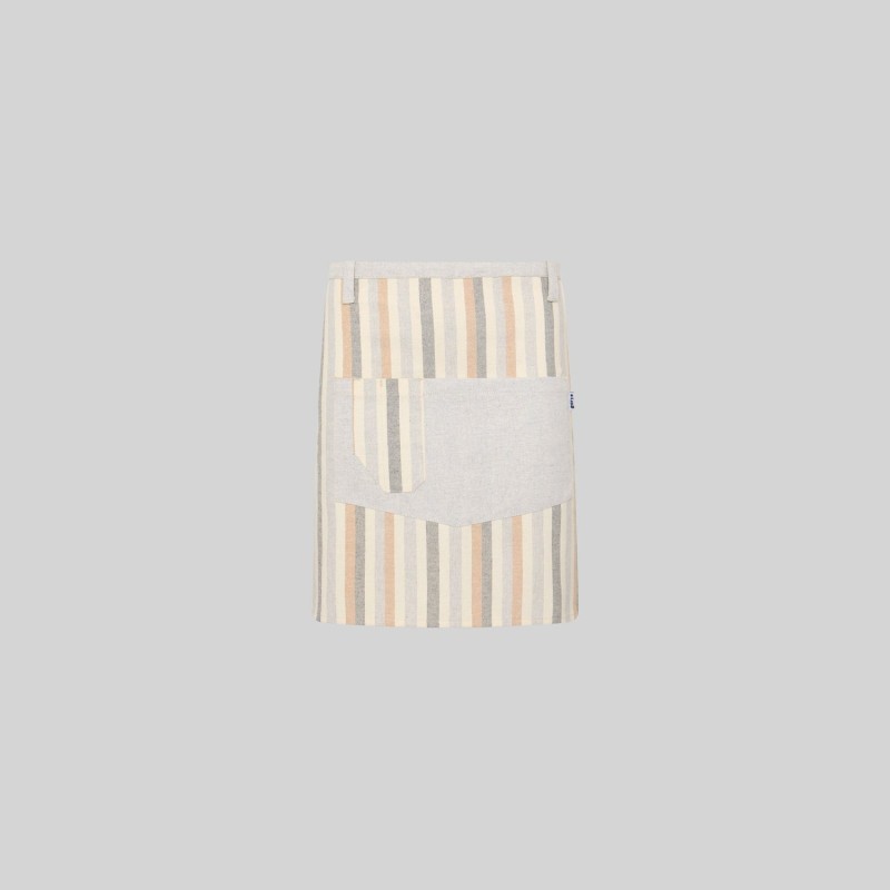 Delantal Corto Rayas Combinado 45X74 Cm | Union Workwear