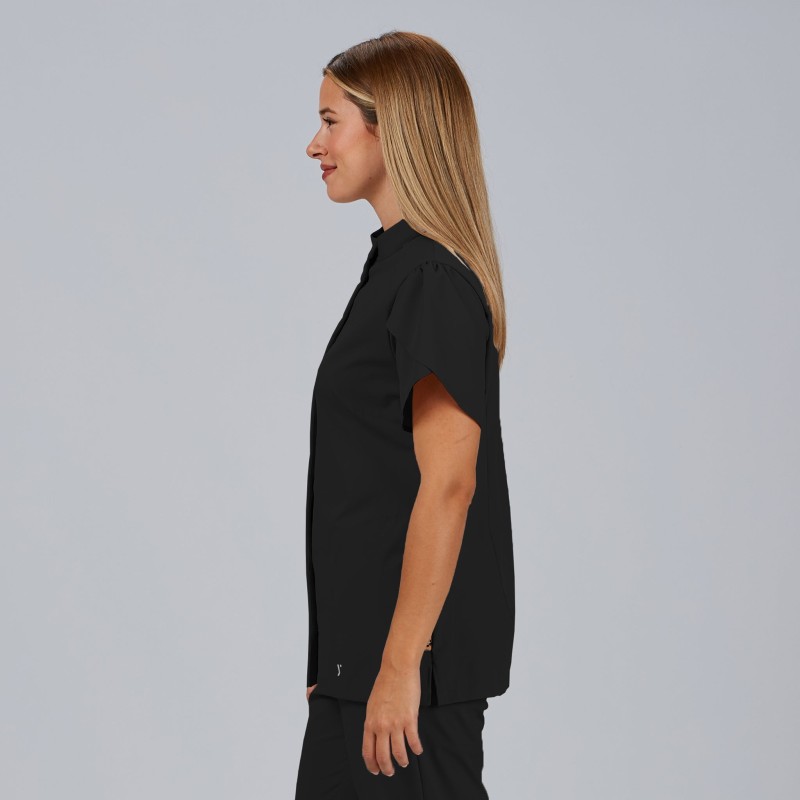 Blusa Mujer Boton Oculto M/C Lina | Union Workwear
