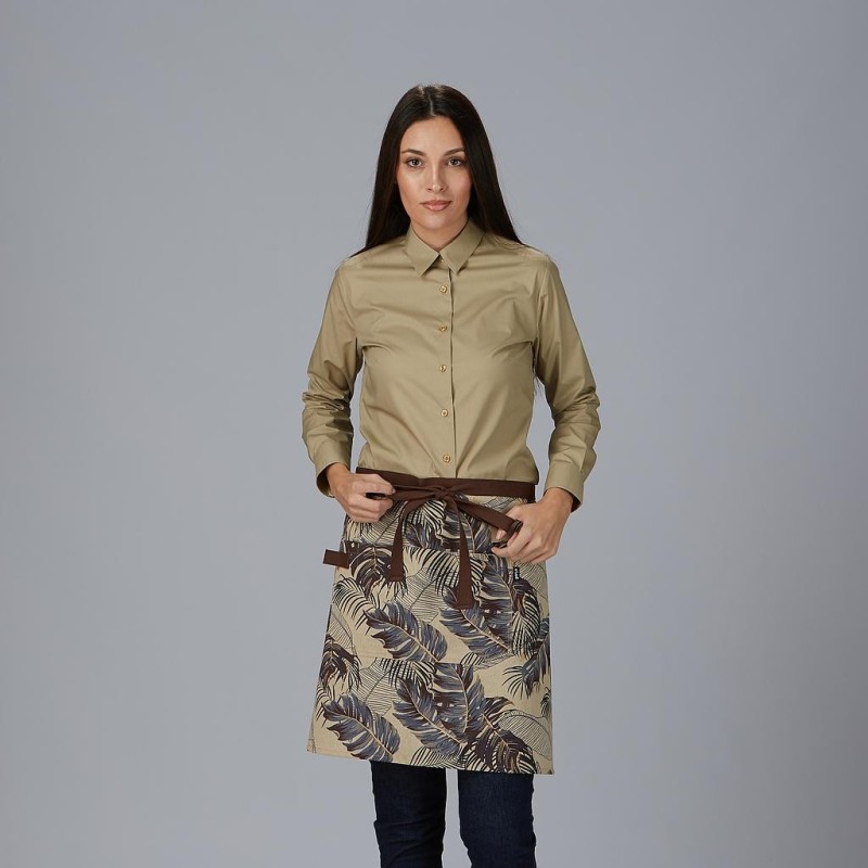 Delantal Corto Estampado Flores 50X74 Cm | Union Workwear
