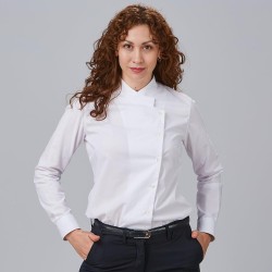 Camisa Mujer Fil A Fil C/Cocinero Angelica | Union Workwear