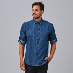 Camisa Hombre Tejano Fino Lavado Slim Fit Mattia | Union Workwear
