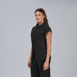 Blusa Mujer Abierta Cremallera M/C Musa | Union Workwear