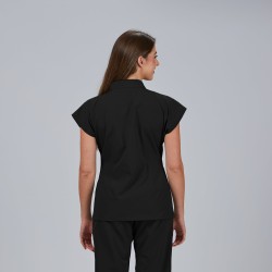 Blusa Mujer Abierta Cremallera M/C Musa | Union Workwear