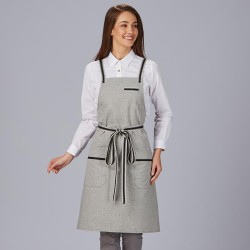 Delantal Peto Cinta Rayas 88X74 Cm | Union Workwear