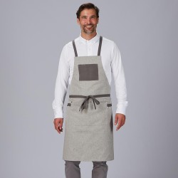 Delantal Peto Bolsillo Y Cintas Combinadas 88X74 Cm | Union Workwear