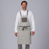 Delantal Peto Bolsillo Y Cintas Combinadas 88X74 Cm | Union Workwear