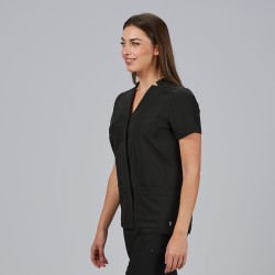 Blusa Mujer Abierta M/C Marla | Union Workwear