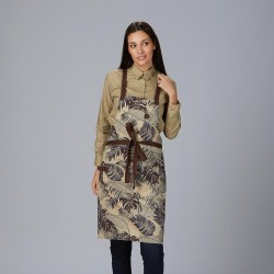 Delantal Peto Estampado Flores 88X74 Cm | Union Workwear