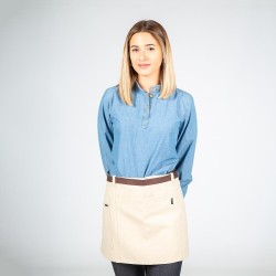 Delantal Corto Beige 35X67 Cm | Union Workwear