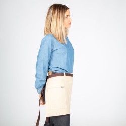 Delantal Corto Beige 35X67 Cm | Union Workwear