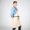 Delantal Con Peto Beige Hebilla Enlazada 80X68 Cm | Union Workwear