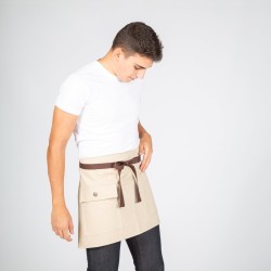 Delantal Corto Beige 40X68 Cm | Union Workwear