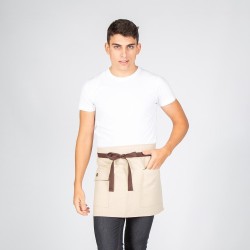Delantal Corto Beige 40X68 Cm | Union Workwear