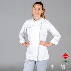 Chaqueta Cocina Mujer Anaya Tejido Reciclado Y Organico Klopman | Union Workwear