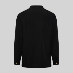 Chaqueta Hombre Mao Negra Boton Dorado | Union Workwear