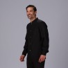 Chaqueta Hombre Mao Negra Boton Dorado | Union Workwear