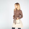 Delantal Sin Peto Beige Combi Espiga 50X68 Cm | Union Workwear
