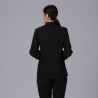 Chaqueta Mujer Mao Negra Boton Dorado | Union Workwear