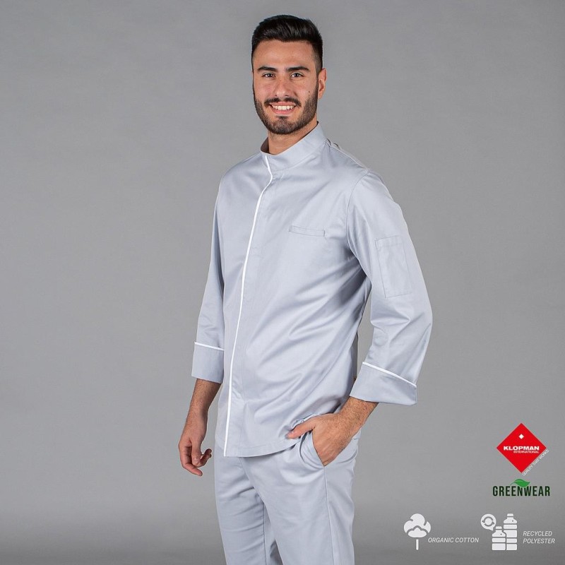 Chaqueta Cocina Unisex Beltran Tejido Reciclado Y Organico Klopman | Union Workwear