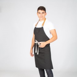 Delantal Con Peto Tirante Piel 82X72 Cm | Union Workwear