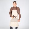 Delantal Con Peto Beige Combi Espiga 82X72 Cm | Union Workwear