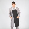 Delantal Con Peto Negro Combi Espiga 82X72 Cm | Union Workwear