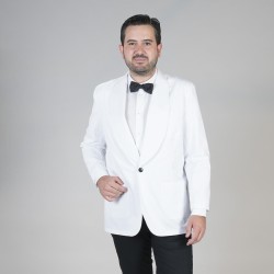 Chaquetilla Smoking 1 Boton Blanca | Union Workwear