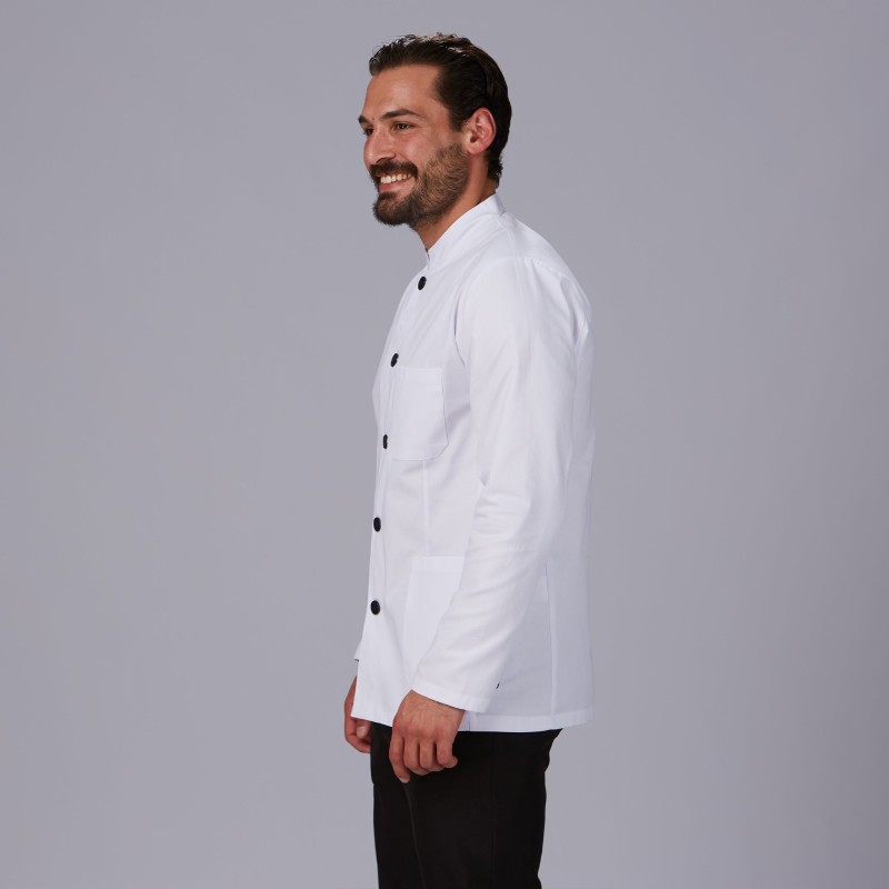 Chaqueta Hombre Cuello Mao Blanca | Union Workwear