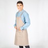 Delantal Con Peto Gris Tirante Espalda 82X72 Cm | Union Workwear