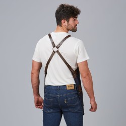 Delantal Peto Vaquero Y Piel 73X68 Cm | Union Workwear