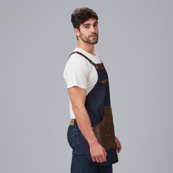 Delantal Peto Vaquero Y Piel 73X68 Cm | Union Workwear