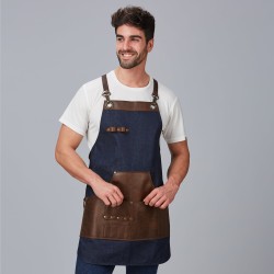 Delantal Peto Vaquero Y Piel 73X68 Cm | Union Workwear