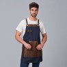 Delantal Peto Vaquero Y Piel 73X68 Cm | Union Workwear