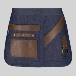 Delantal Corto Vaquero Y Piel 30X42 Cm | Union Workwear