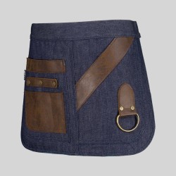 Delantal Corto Vaquero Y Piel 30X42 Cm | Union Workwear