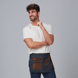 Delantal Corto Vaquero Y Piel 30X42 Cm | Union Workwear