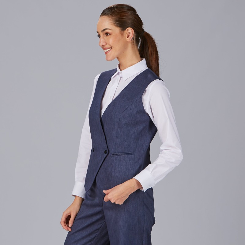 Chaleco Mujer Cruzado Bazan | Union Workwear