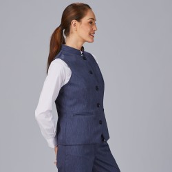 Chaleco Mujer Cuello Mao Lujan | Union Workwear