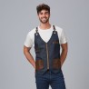 Chaleco Unisex Vaquero Y Piel Kurume | Union Workwear