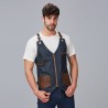 Chaleco Unisex Vaquero Y Piel Kurume | Union Workwear