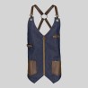 Chaleco Unisex Vaquero Y Piel Kurume | Union Workwear