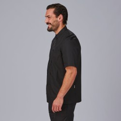 Chaqueta Cocina Unisex Popelin Fino Negro M/C | Union Workwear