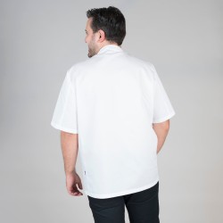 Chaqueta Cocina Unisex Plana Blanca M/C | Union Workwear