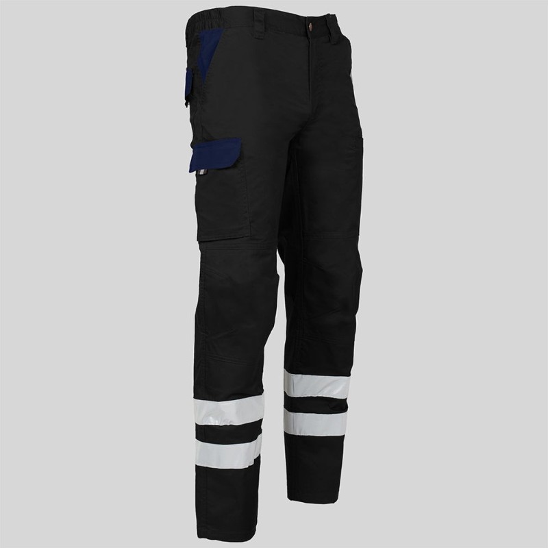 Pantalon Unisex Multibolsillos Elastico Arce Combi + 2 Bandas Reflect. | Union Workwear